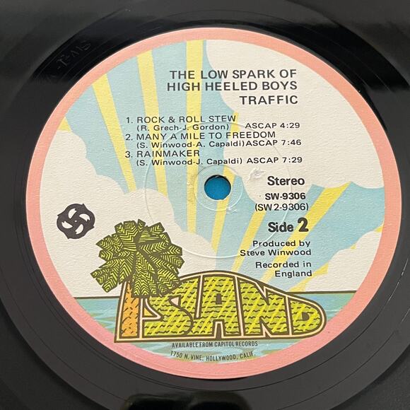 Traffic The Low Spark of High Heeled Boys LP 1971 Island SW-9306 Angle Cut Cover - Picture 9 of 13